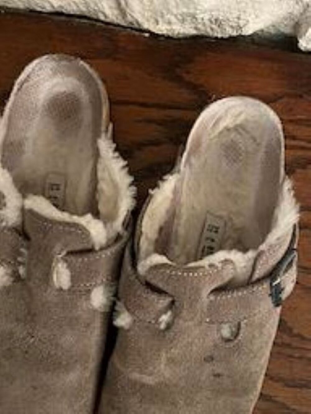 Birkenstock Boston Shearling Suede Leather Clogs in Size 39 Regular - Picture 4 of 8